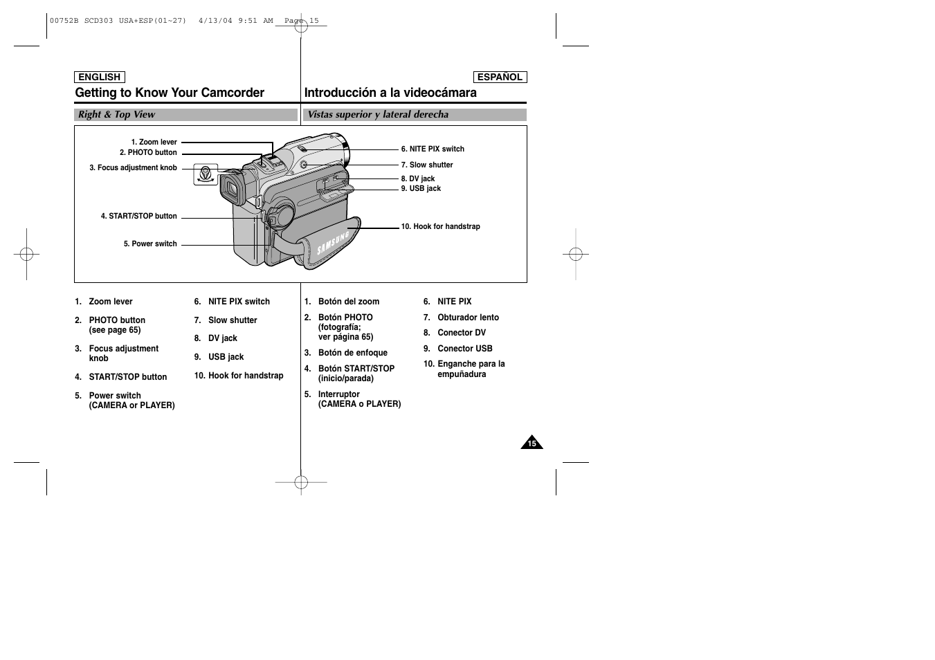 Samsung SC-D305-XAP User Manual | Page 15 / 106