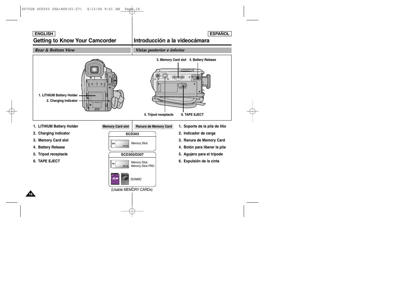 Samsung SC-D305-XAP User Manual | Page 16 / 106