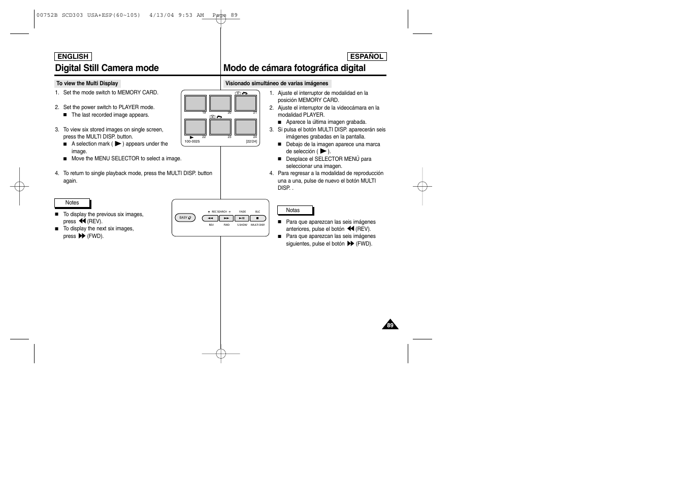 Samsung SC-D305-XAP User Manual | Page 89 / 106
