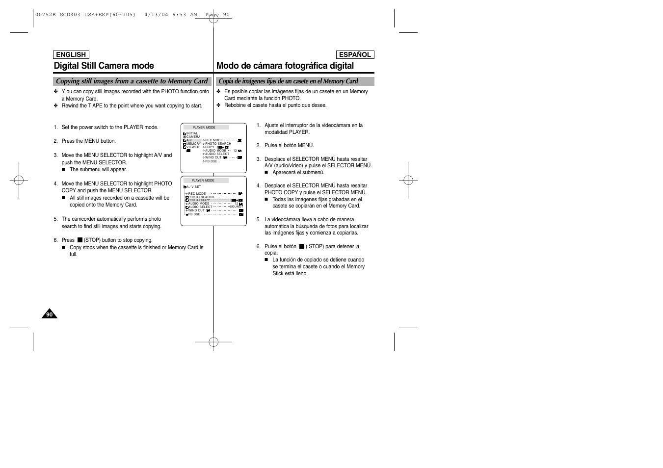 Samsung SC-D305-XAP User Manual | Page 90 / 106