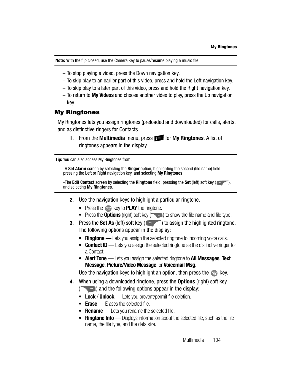 My ringtones | Samsung SCH-R500ZRACRI User Manual | Page 107 / 180