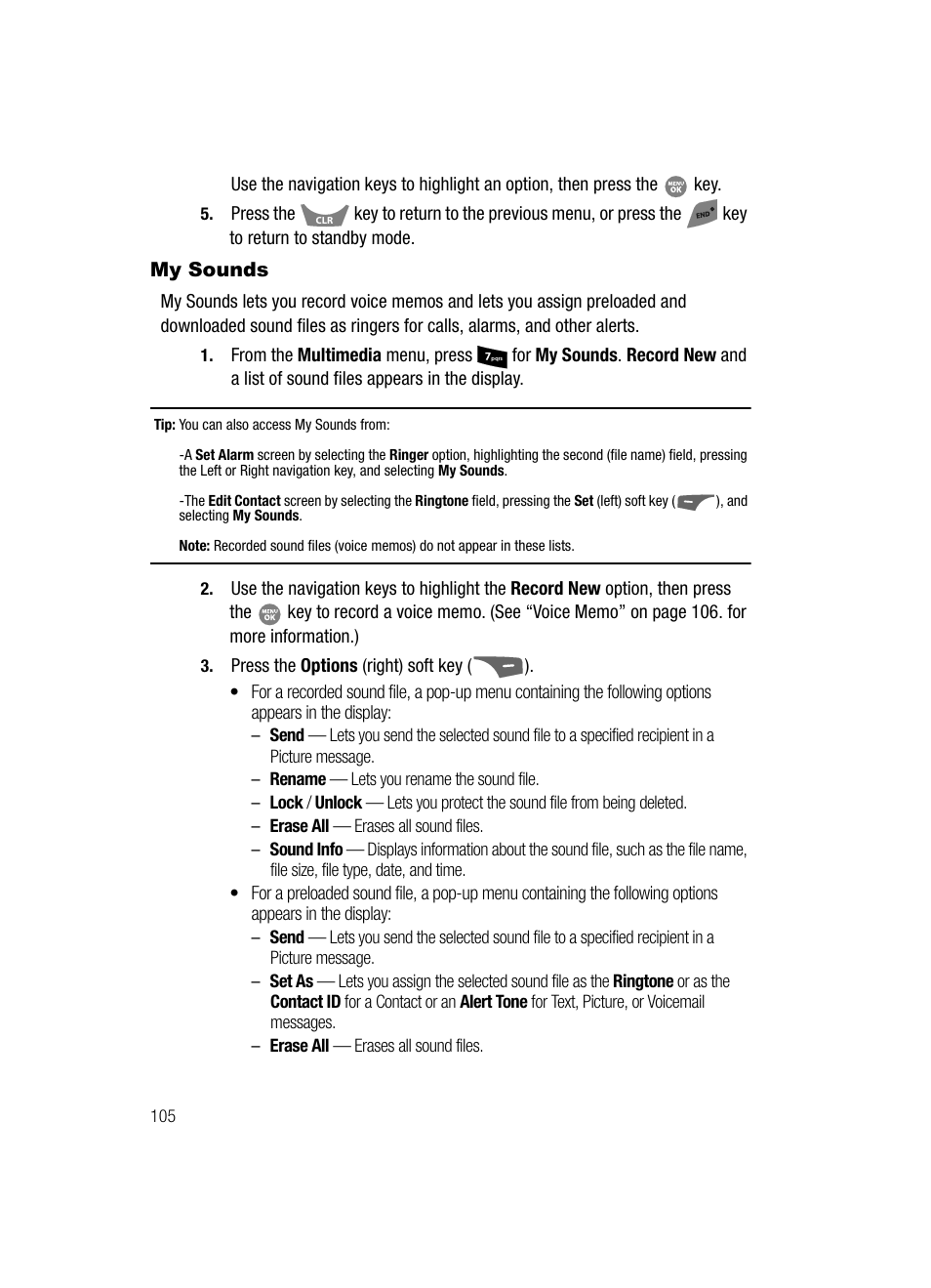 My sounds | Samsung SCH-R500ZRACRI User Manual | Page 108 / 180