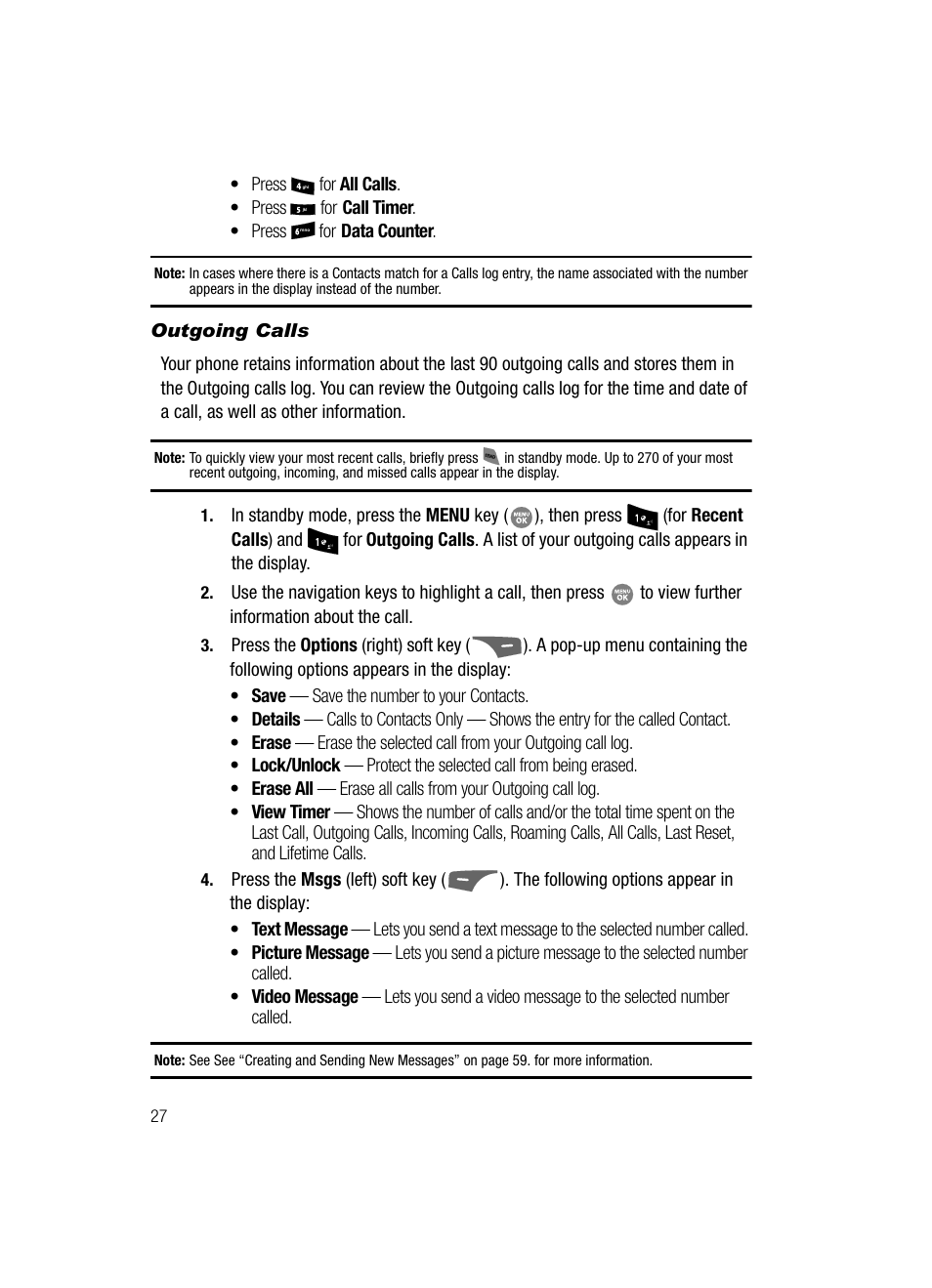 Outgoing calls | Samsung SCH-R500ZRACRI User Manual | Page 30 / 180