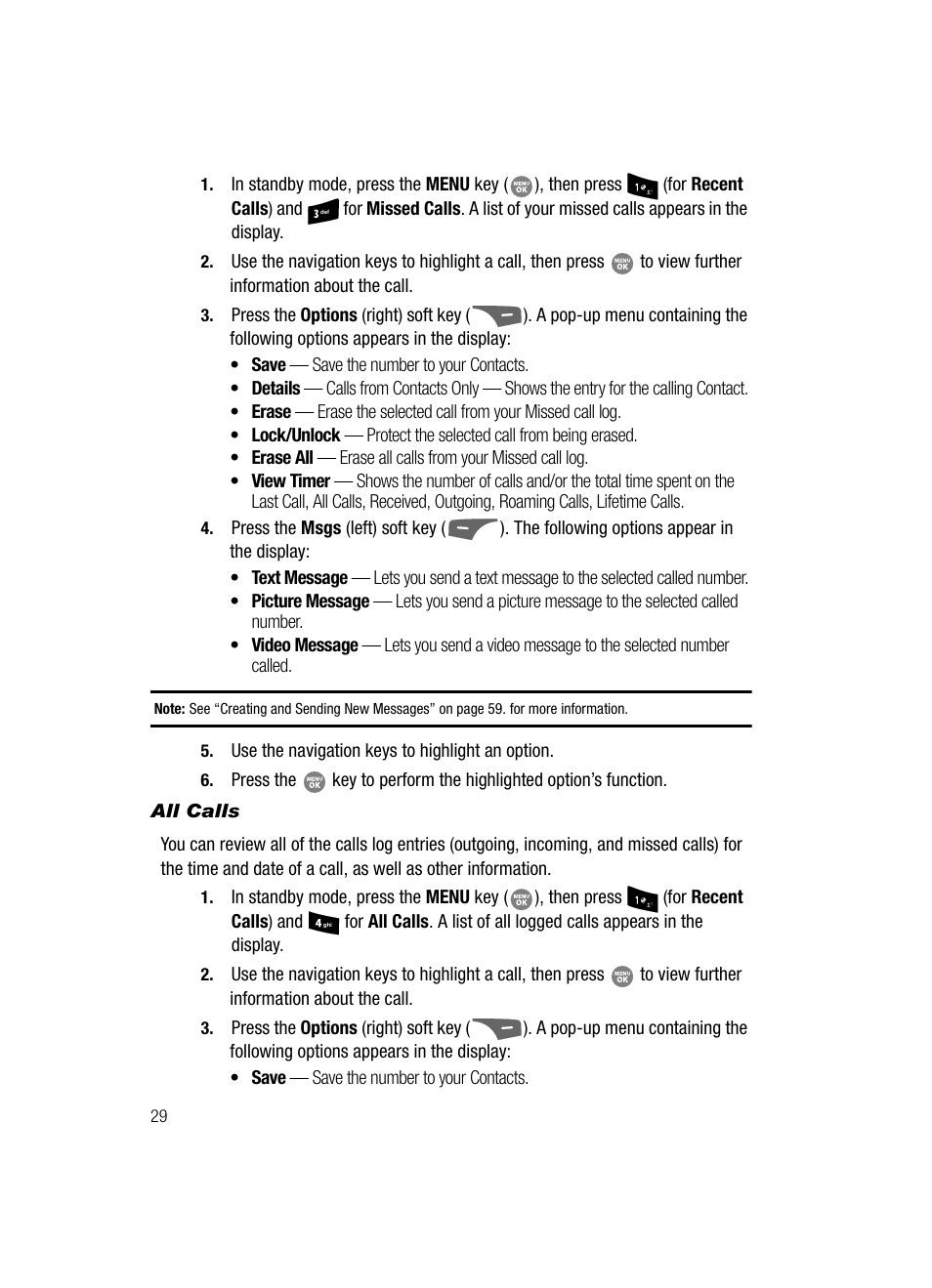 All calls | Samsung SCH-R500ZRACRI User Manual | Page 32 / 180