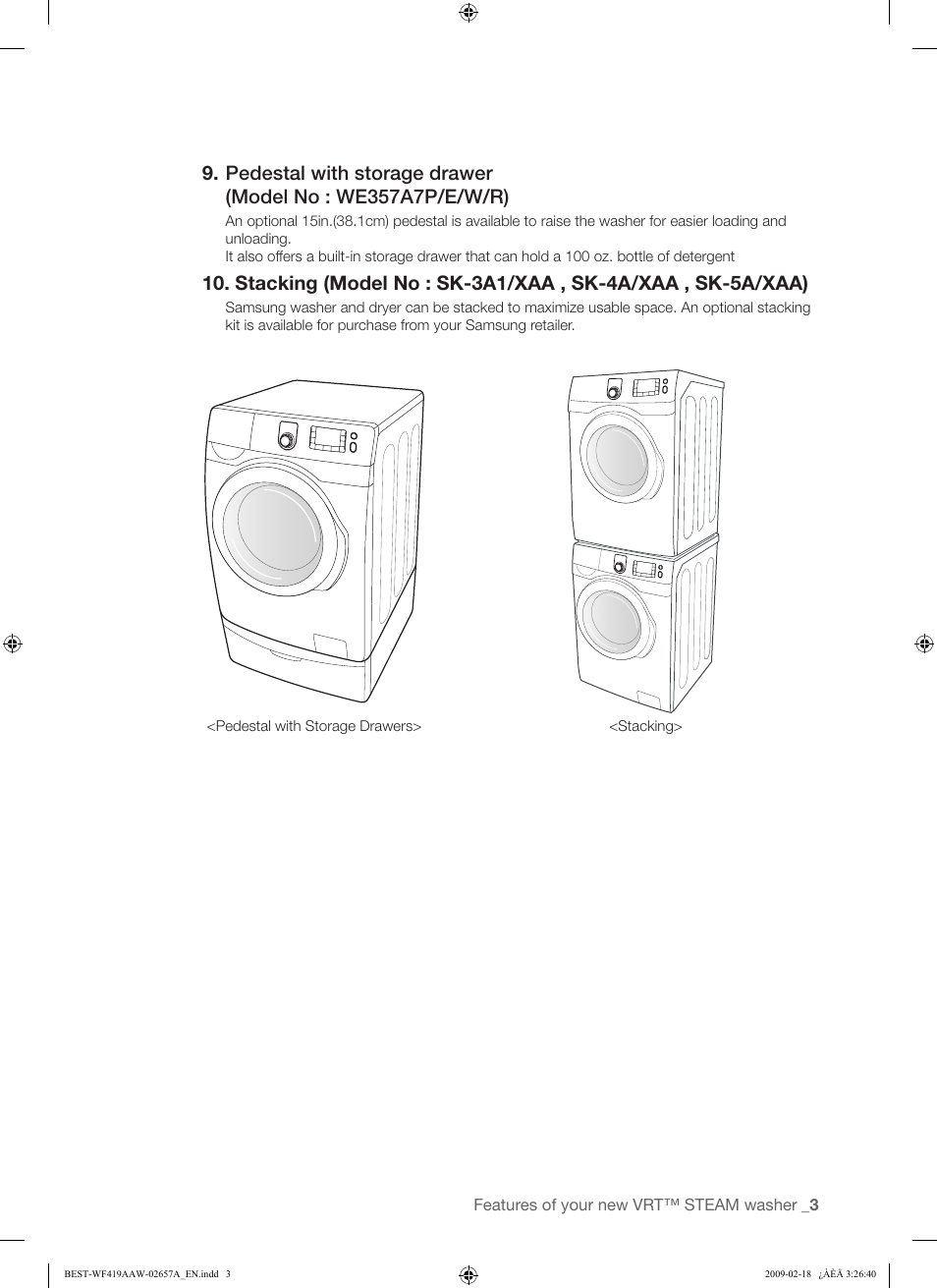 Samsung WF419AAU-XAA User Manual | Page 3 / 32