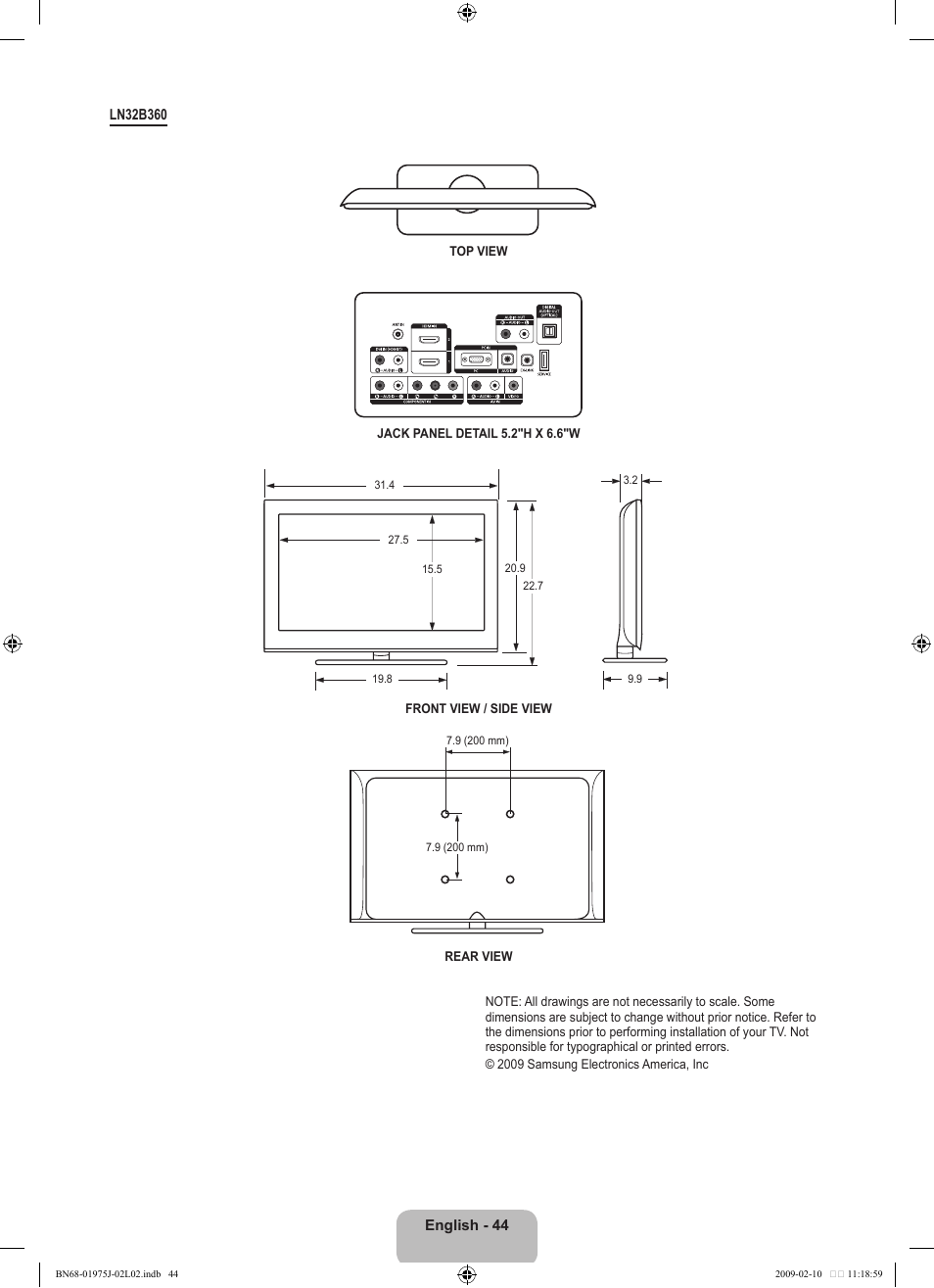 Samsung LN19B361C5DXZA User Manual | Page 46 / 93