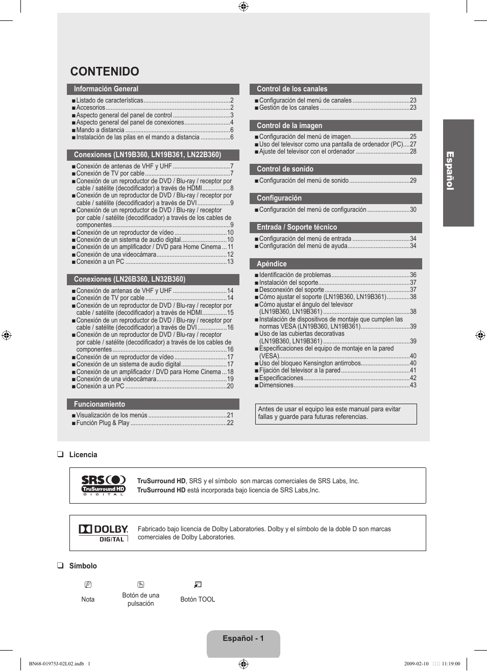 Samsung LN19B361C5DXZA User Manual | Page 49 / 93