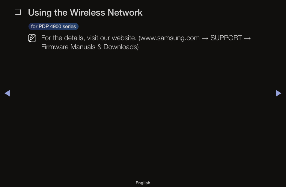 Using the wireless network | Samsung UN55F6100AFXZA User Manual | Page 128 / 130