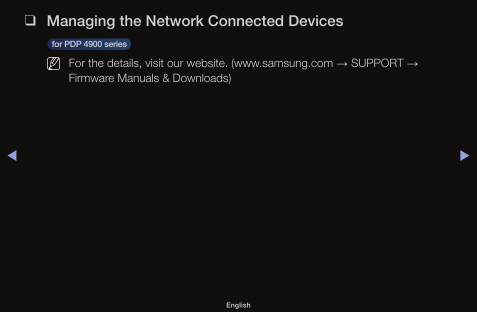 Managing the network connected devices | Samsung UN55F6100AFXZA User Manual | Page 129 / 130