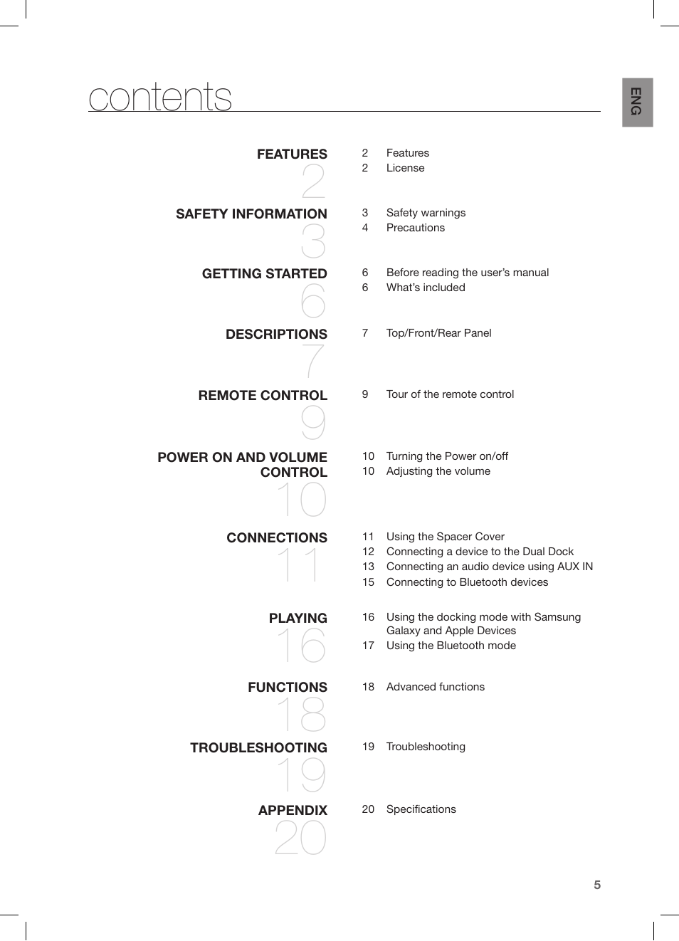 Samsung DA-E570-ZA User Manual | Page 5 / 22