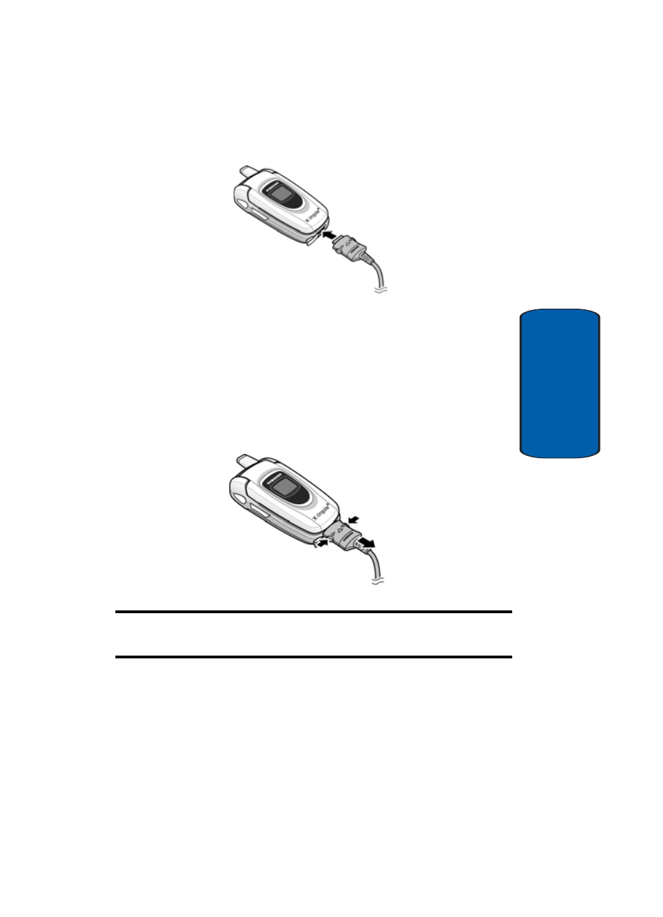 Low battery indicator | Samsung SGH-X497OSACIN User Manual | Page 13 / 196