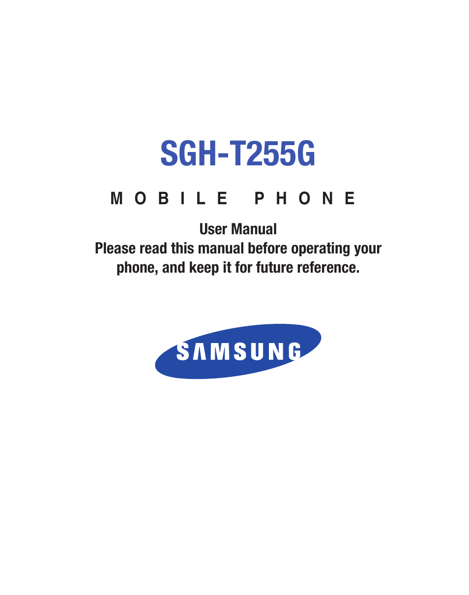 Samsung SGH-T255YKATFN User Manual | 92 pages