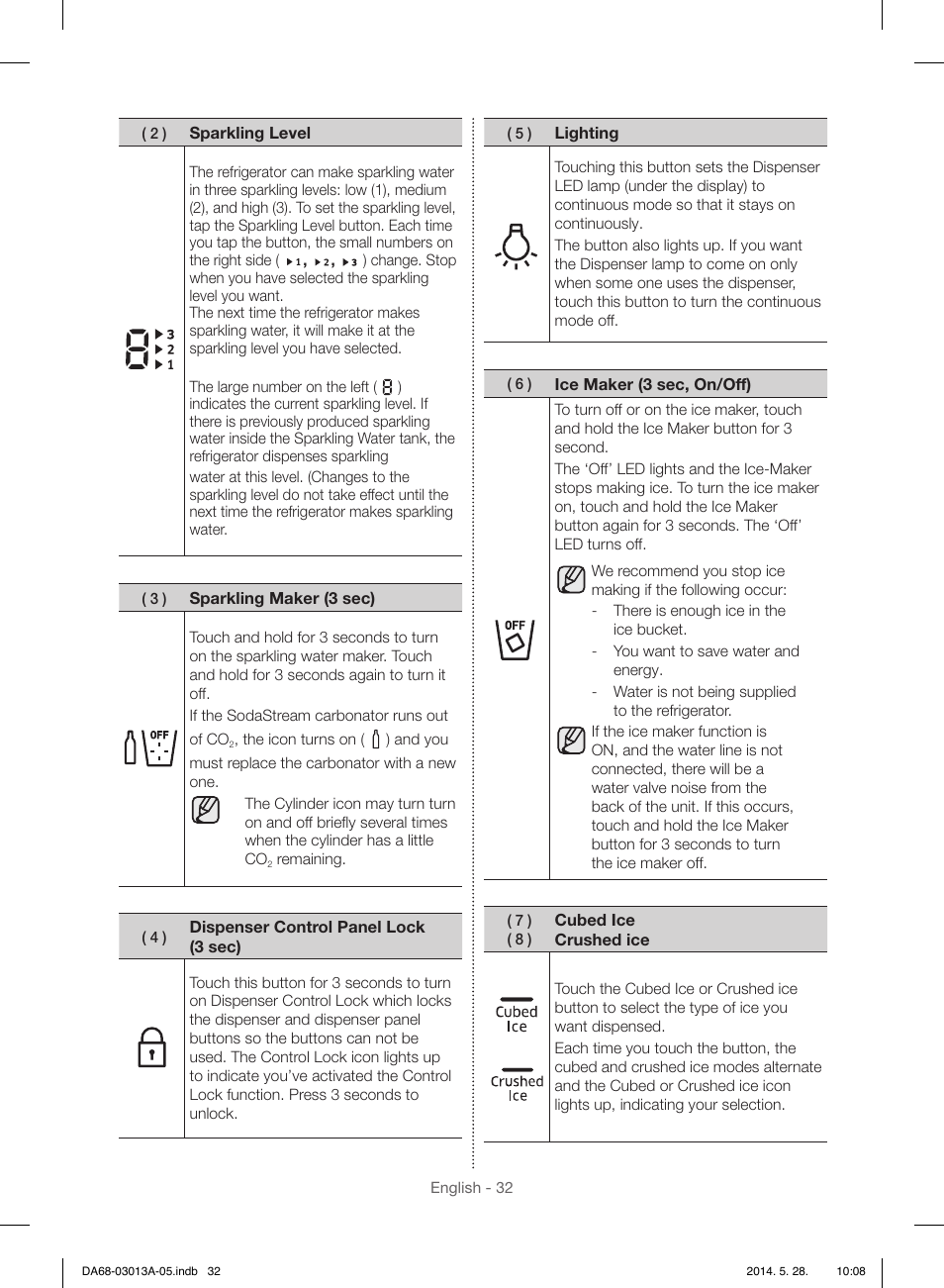 Samsung RF34H9960S4-AA User Manual | Page 32 / 180