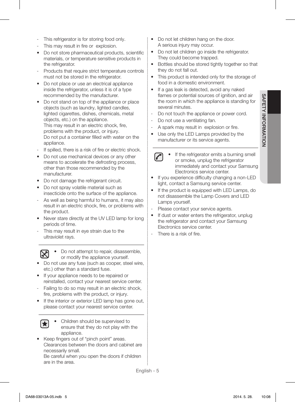 Samsung RF34H9960S4-AA User Manual | Page 5 / 180