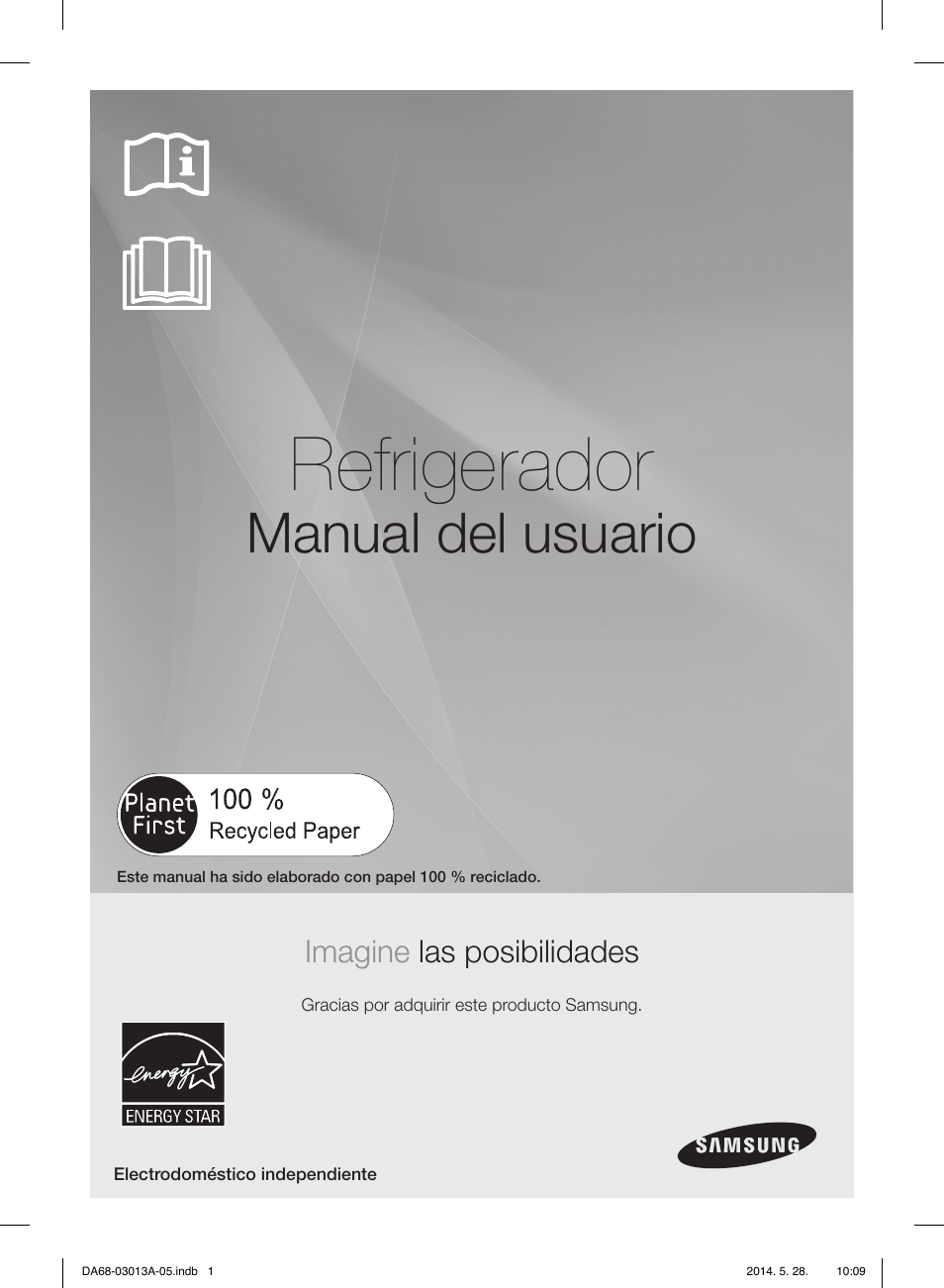 Refrigerador, Manual del usuario, Imagine las posibilidades | Samsung RF34H9960S4-AA User Manual | Page 65 / 180