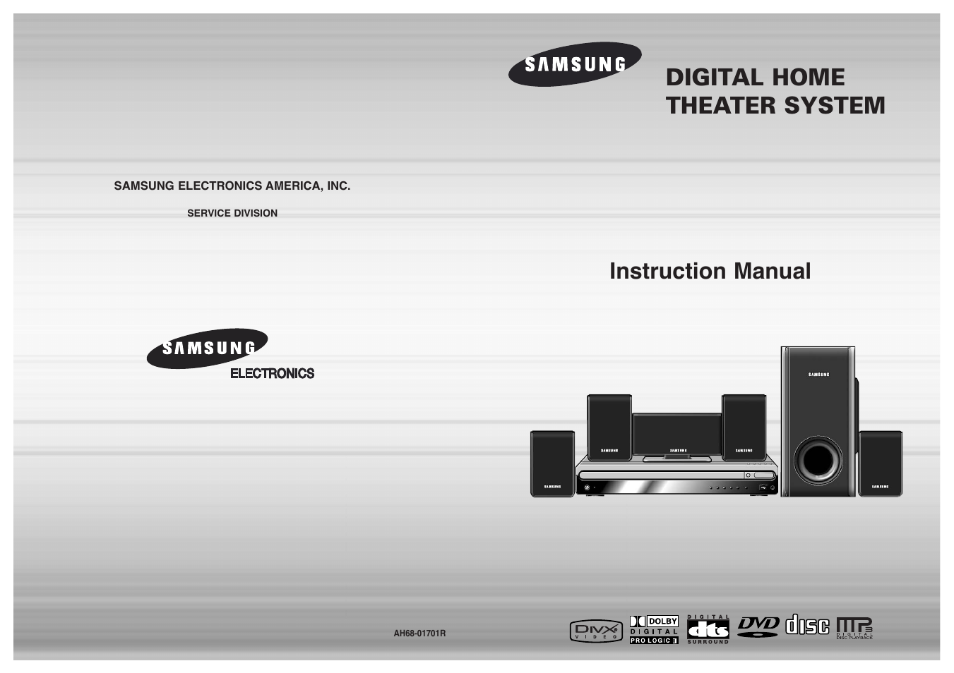 Samsung HT-P38T-XAC User Manual | 37 pages