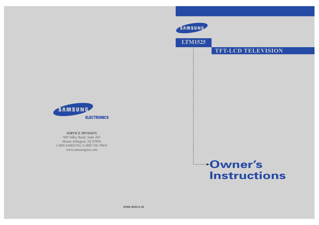 Samsung LTM1525X-XAA User Manual | 65 pages