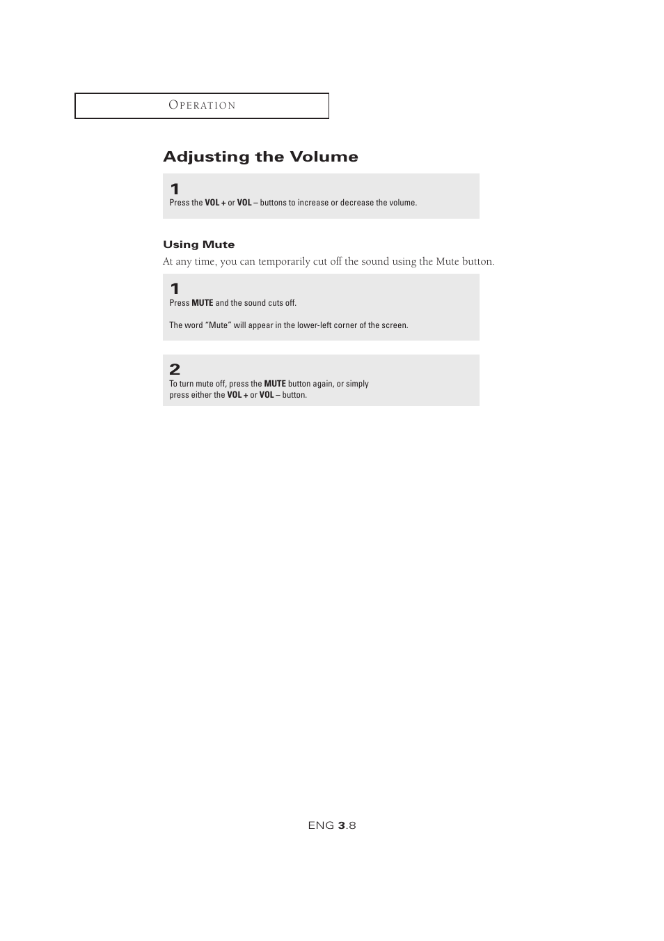 Adjusting the volume | Samsung LTM1525X-XAA User Manual | Page 28 / 65