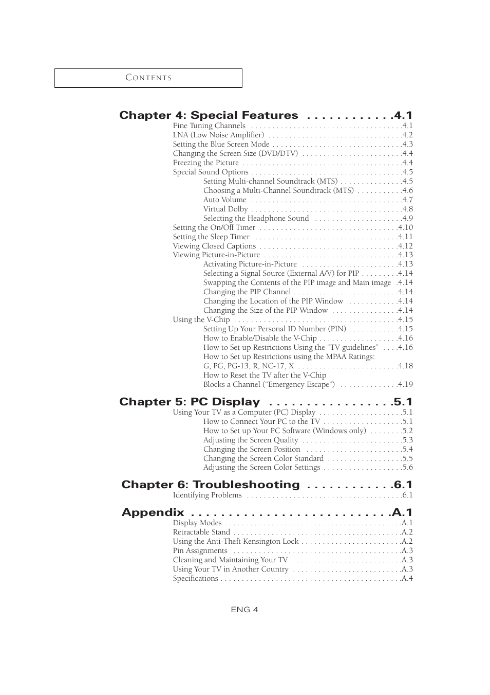 Samsung LTM1525X-XAA User Manual | Page 6 / 65