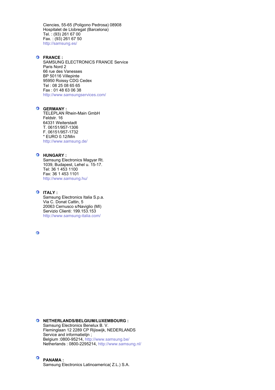 Samsung RL19PSUSQ User Manual | Page 87 / 99