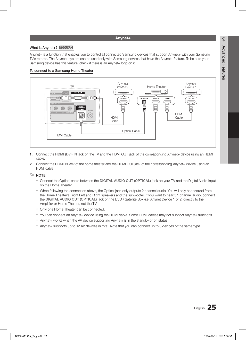 Samsung LN22C450E1DXZA User Manual | Page 25 / 37