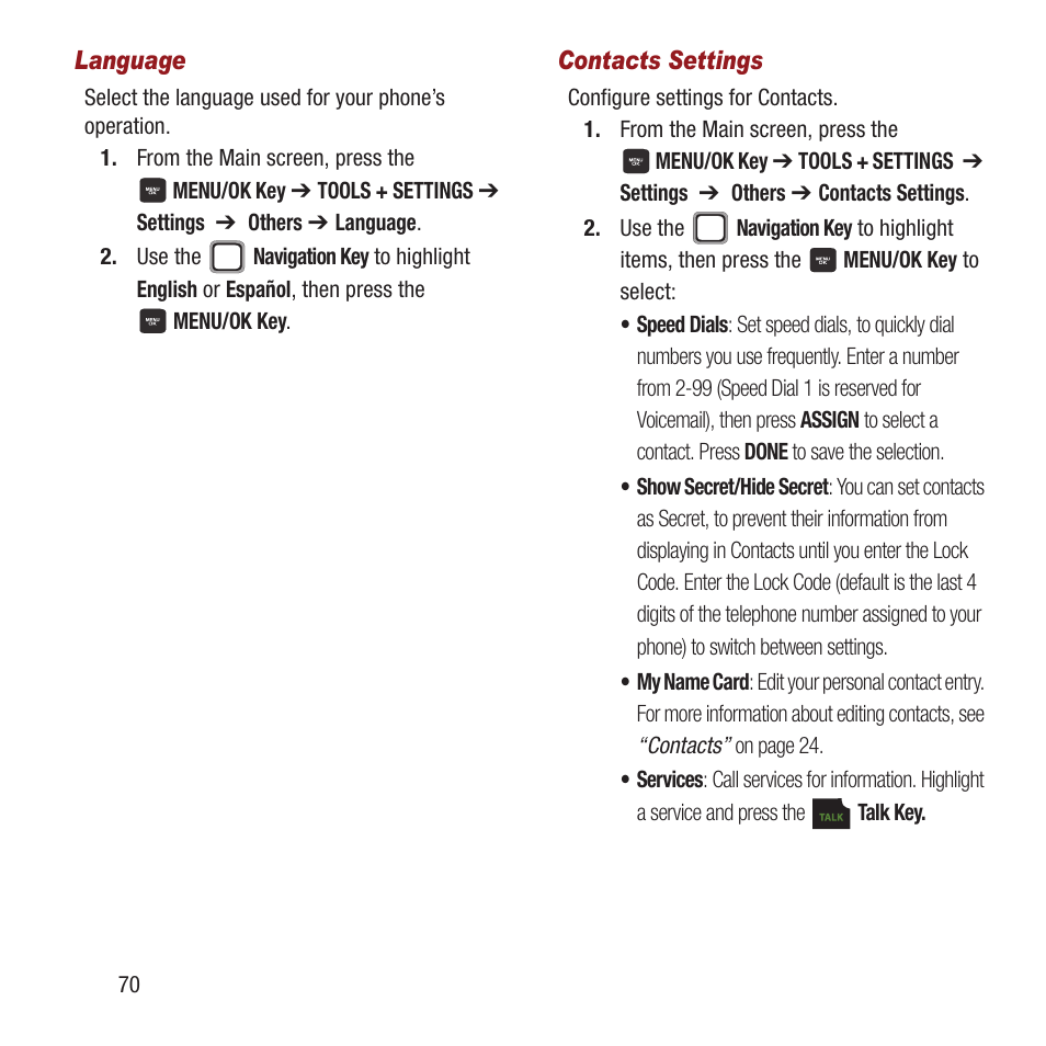 Samsung SPH-M270ZKAVMU User Manual | Page 74 / 109