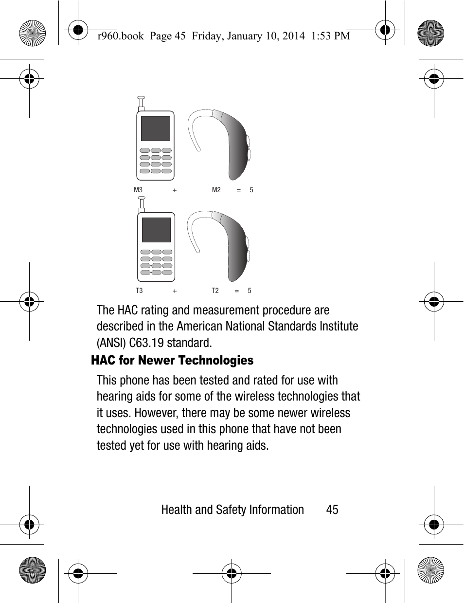 Health and safety information 45 | Samsung SCH-R960ZKAUSC User Manual | Page 53 / 87