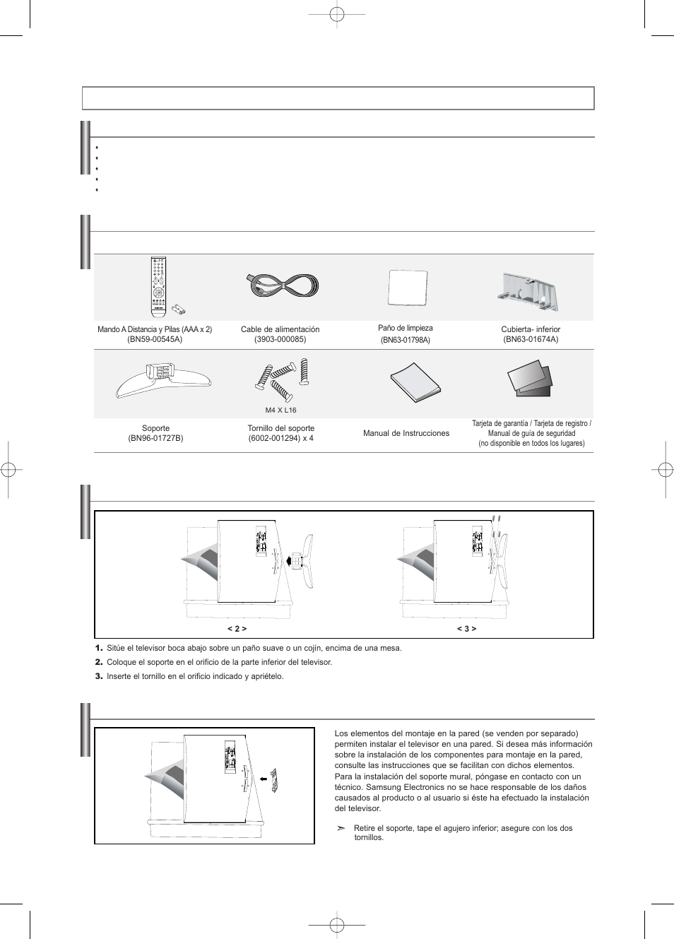 Información general | Samsung LNS2338WX-XAA User Manual | Page 54 / 77