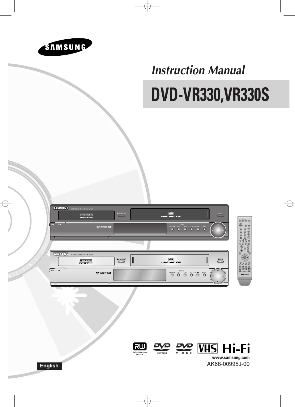 Samsung DVD-VR330S-AFS User Manual | 100 pages