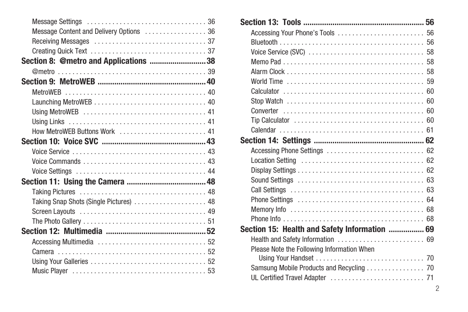 Samsung SCH-R570ZBAMTR User Manual | Page 5 / 104