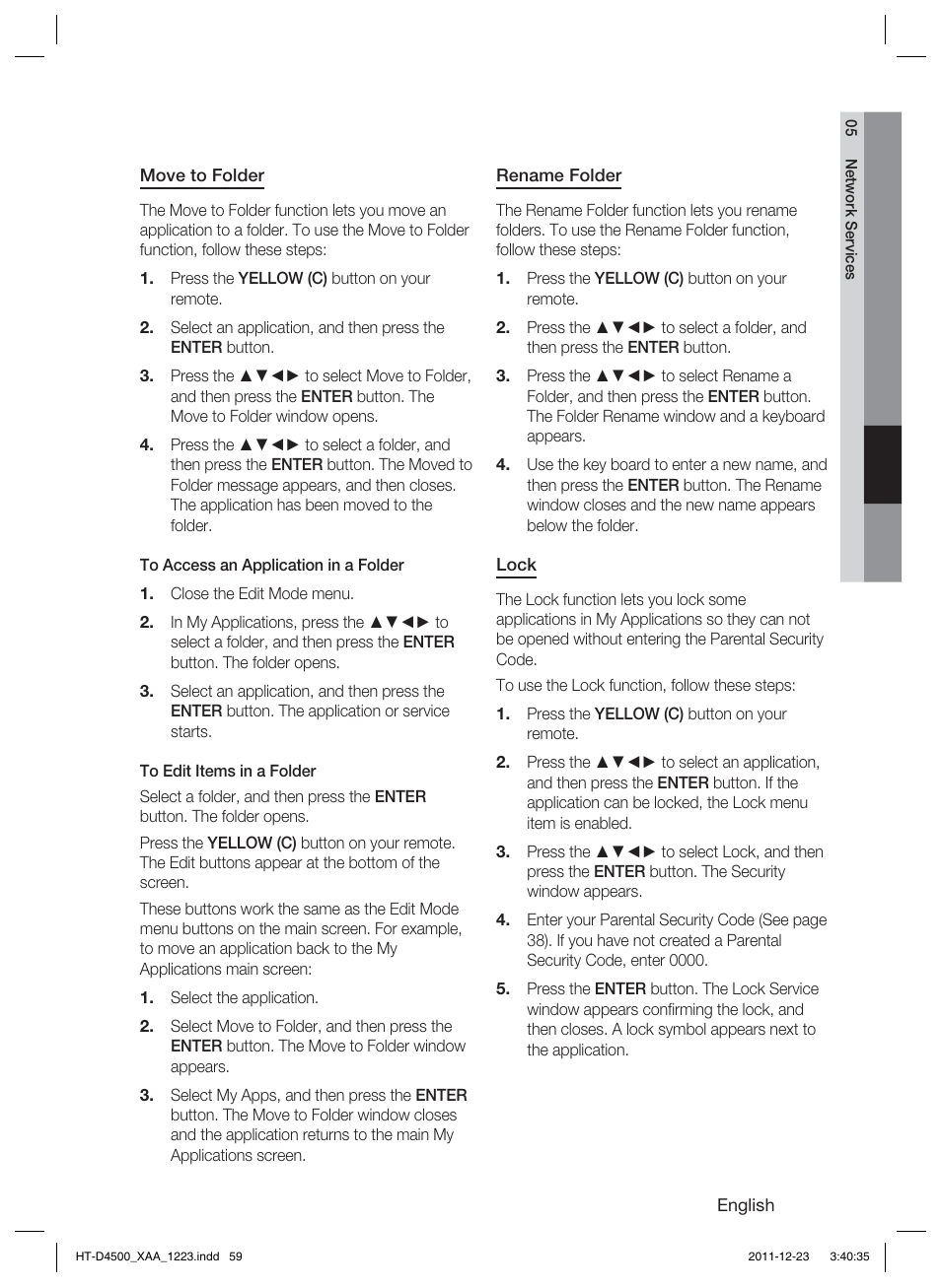 Samsung HT-D4500-ZA User Manual | Page 59 / 78