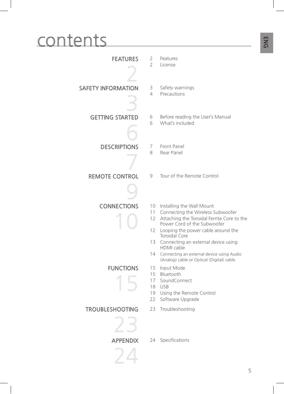 Samsung HW-HM55C-ZA User Manual | Page 5 / 26