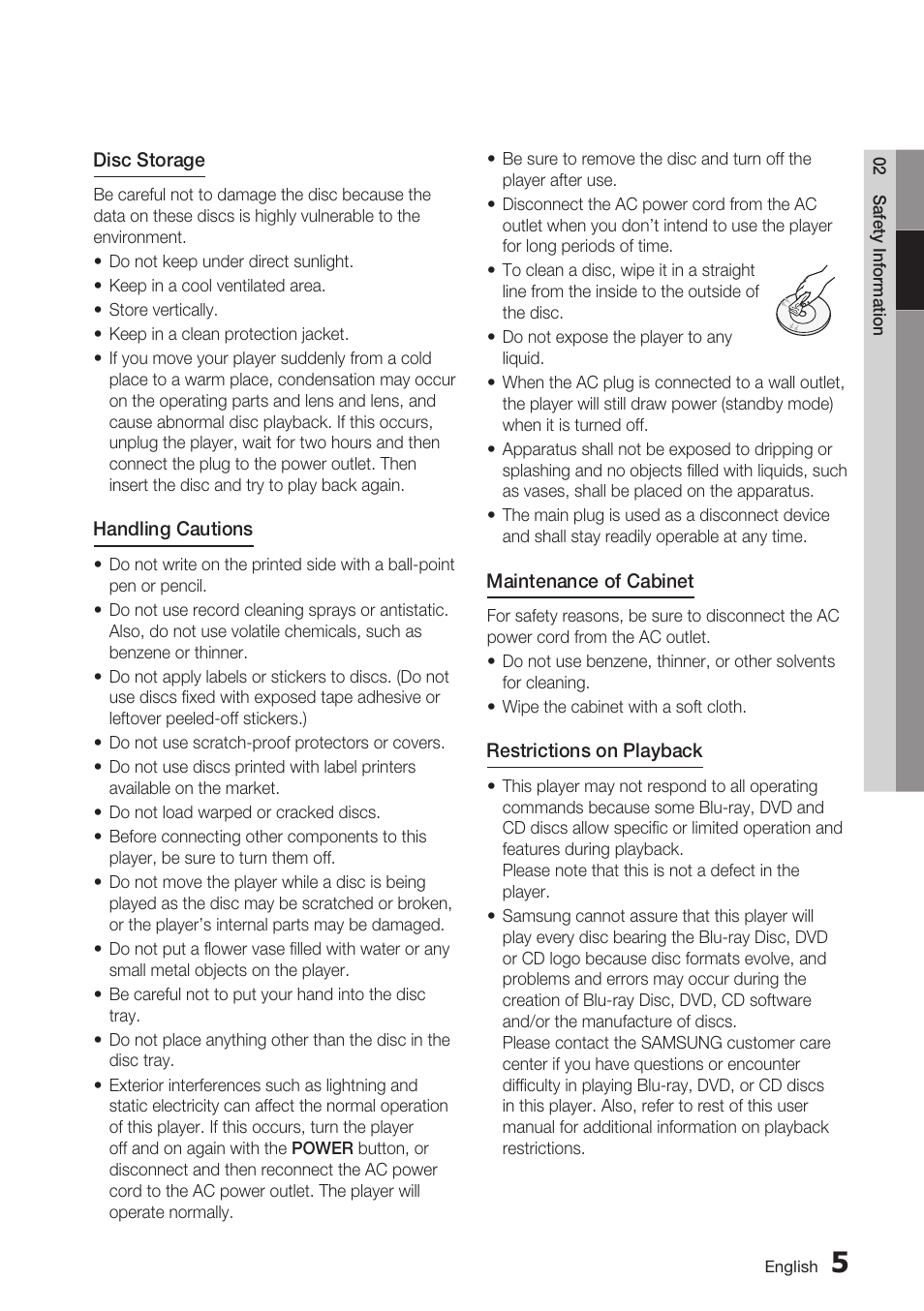 Samsung BD-C5900-XAA User Manual | Page 5 / 72
