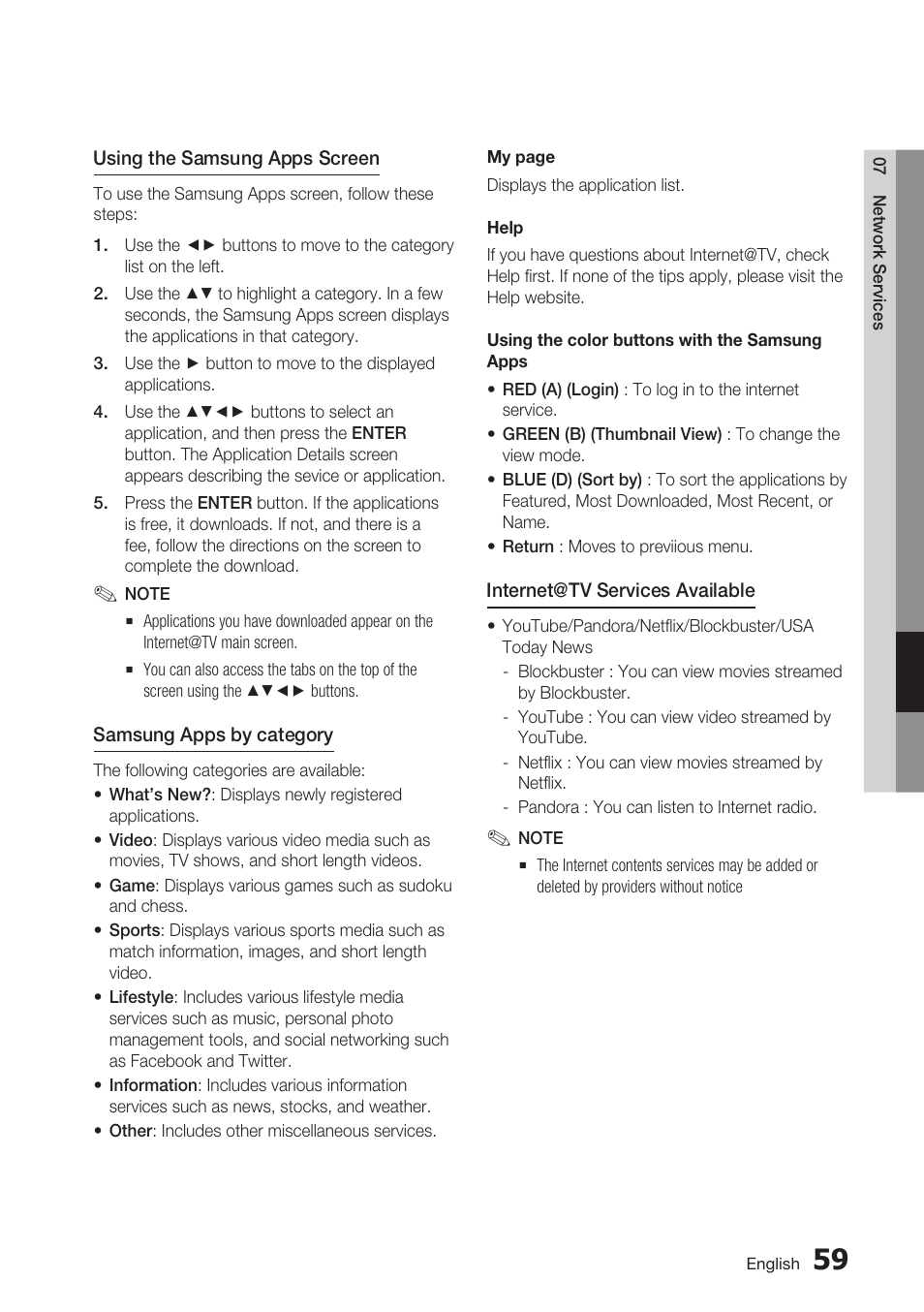 Samsung BD-C5900-XAA User Manual | Page 59 / 72