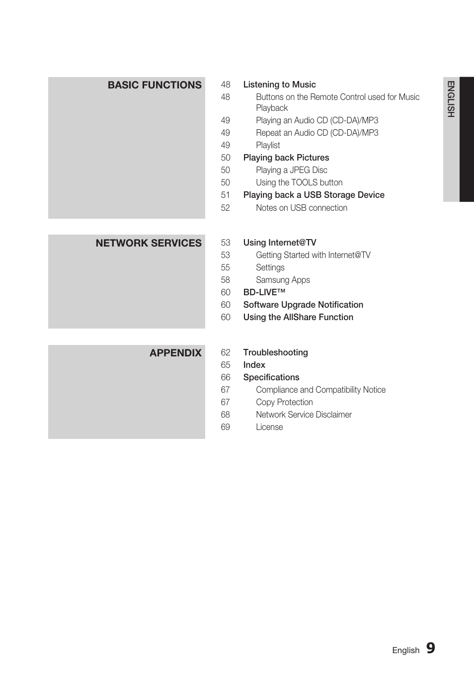Samsung BD-C5900-XAA User Manual | Page 9 / 72