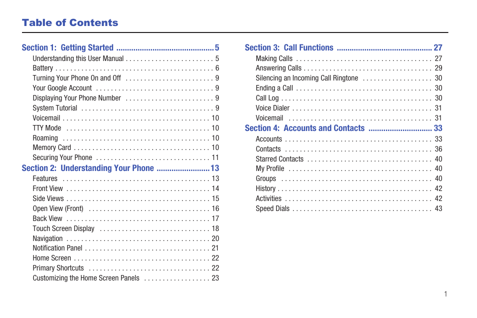 Samsung SCH-R915ZKACRI User Manual | Page 5 / 157
