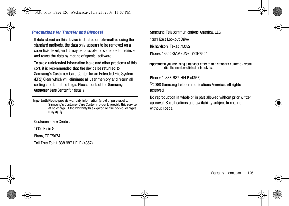 Samsung SCH-U430NSPVZW User Manual | Page 129 / 134