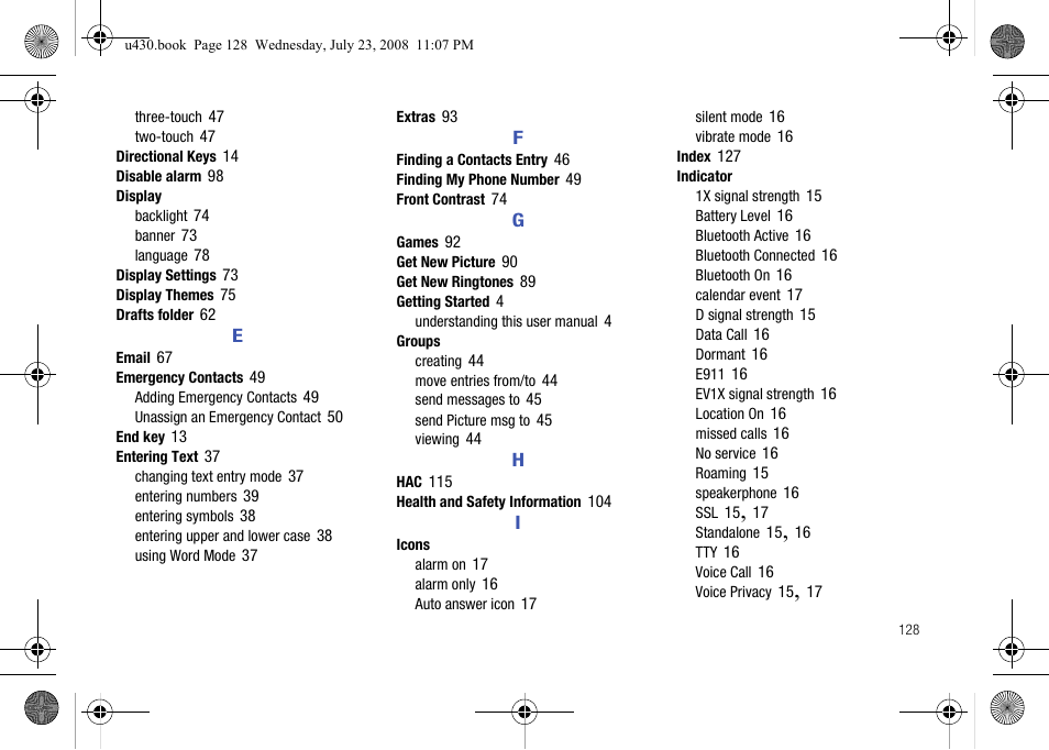 Samsung SCH-U430NSPVZW User Manual | Page 131 / 134