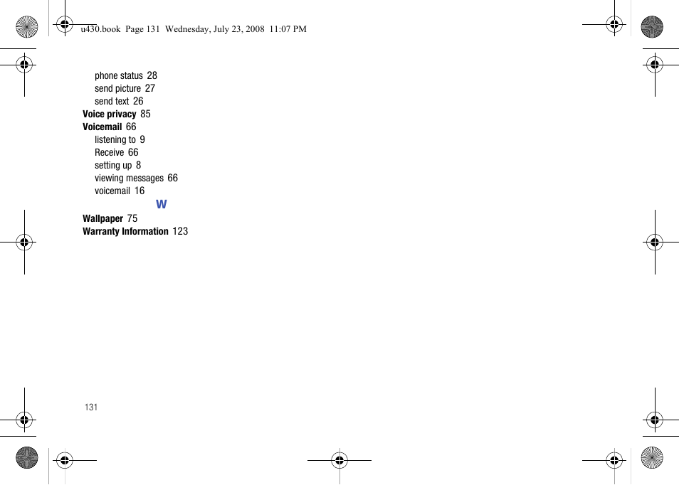 Samsung SCH-U430NSPVZW User Manual | Page 134 / 134