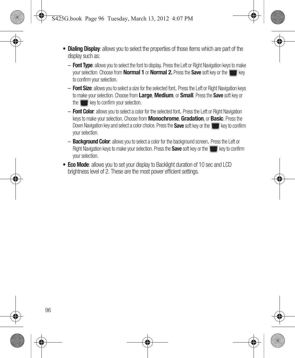 Samsung SGH-S425ZGATFN User Manual | Page 100 / 155