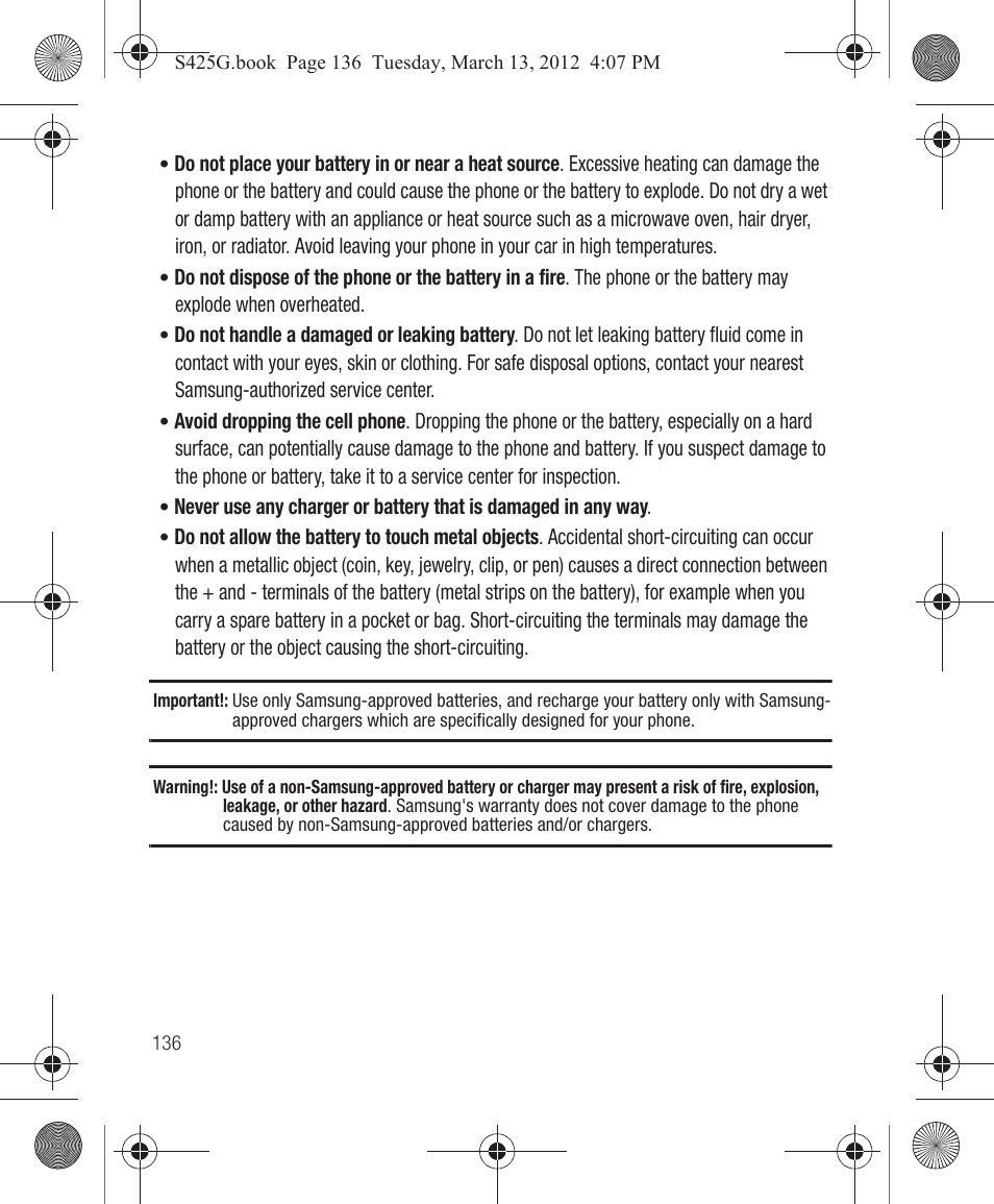 Samsung SGH-S425ZGATFN User Manual | Page 140 / 155