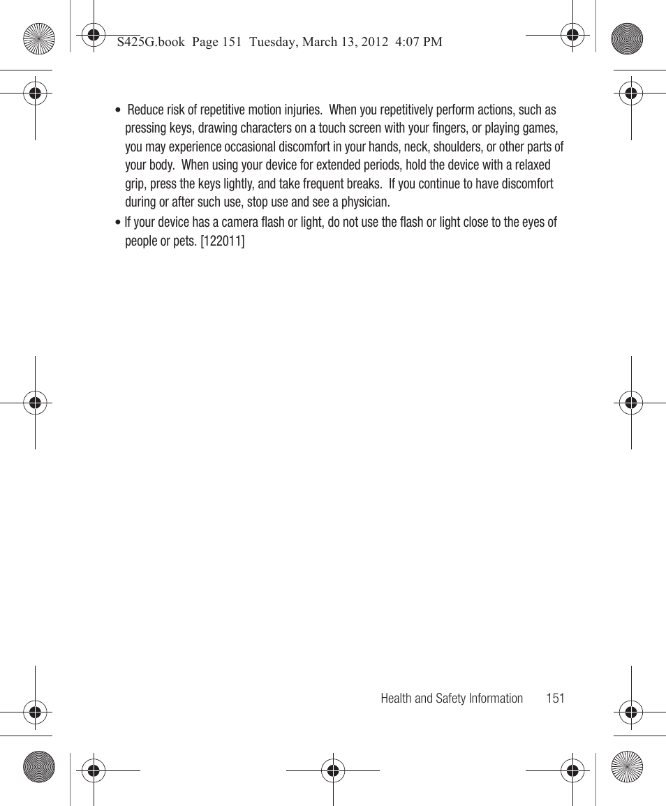 Samsung SGH-S425ZGATFN User Manual | Page 155 / 155