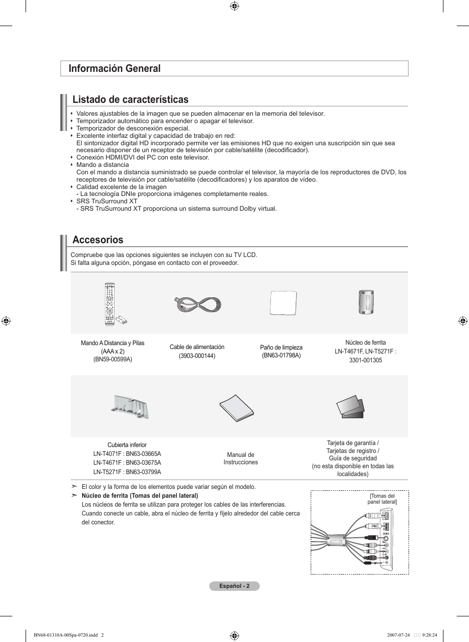 Samsung LNT4671FX-XAA User Manual | Page 188 / 277