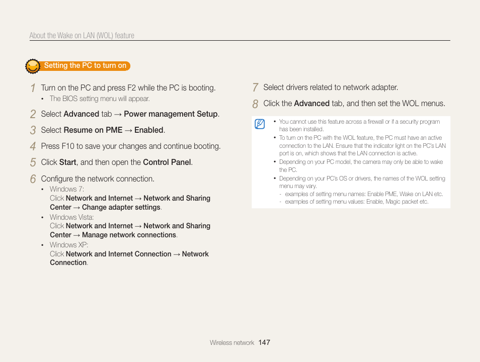 Samsung EC-WB850FBPBUS User Manual | Page 148 / 188