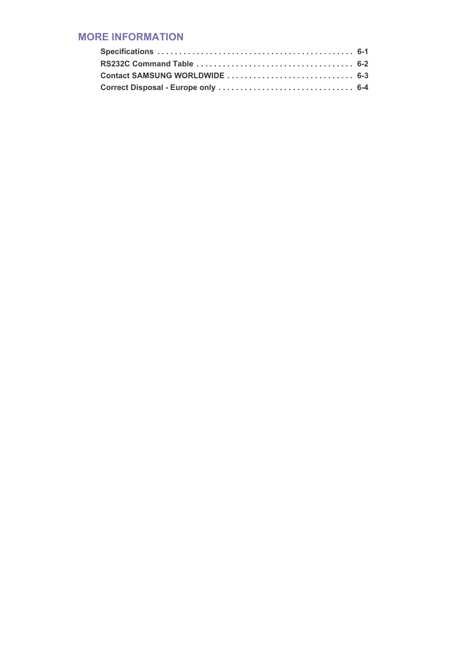 Samsung SP2553XWX-ZA User Manual | Page 3 / 89