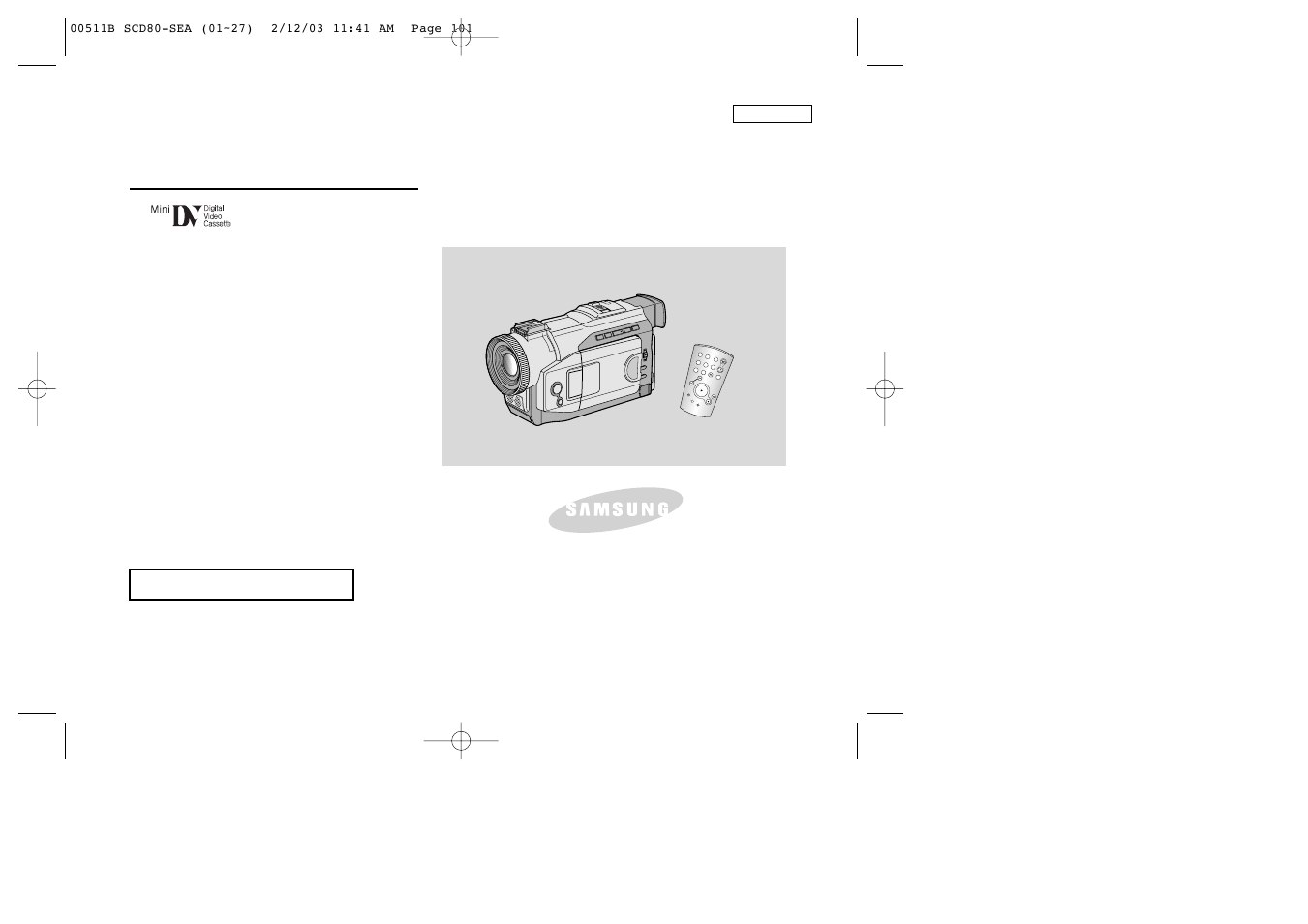 Samsung SC-D80-XAA User Manual | 87 pages