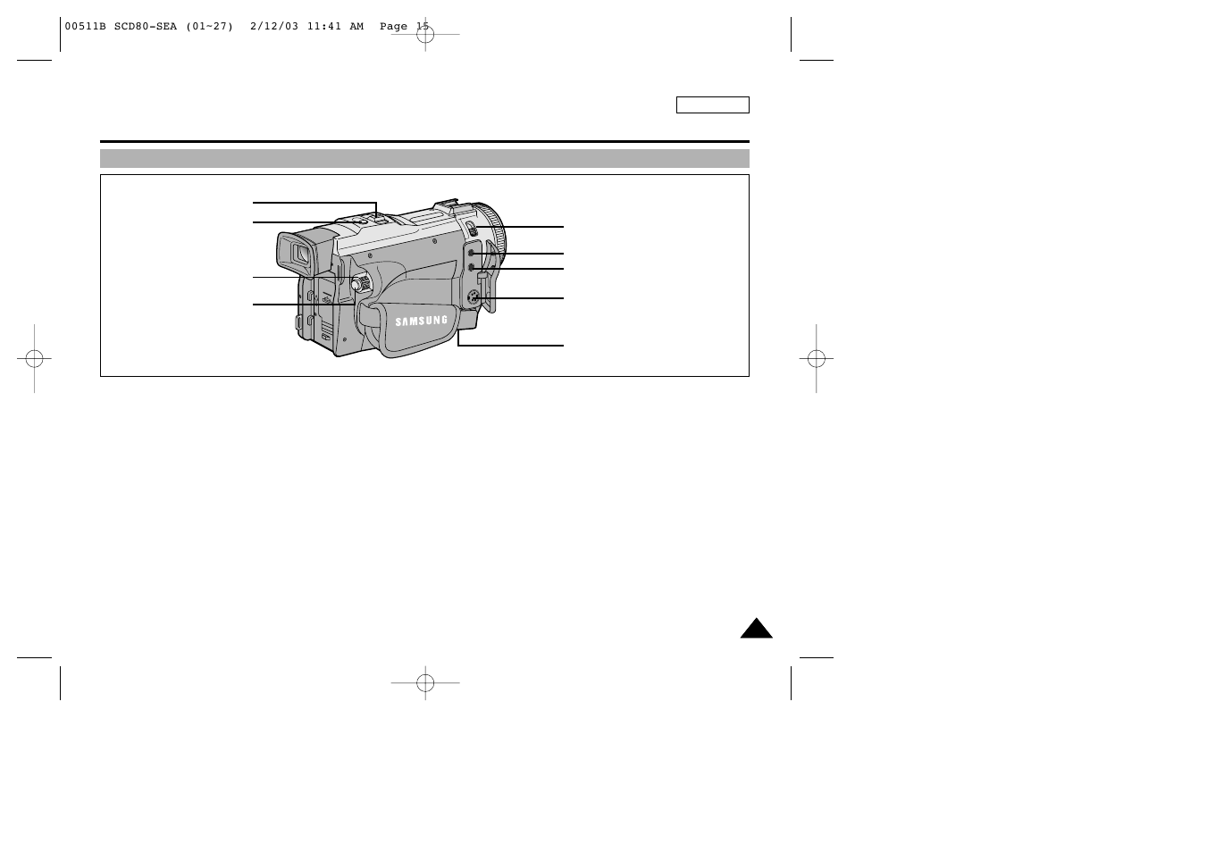 Getting to know your camcorder | Samsung SC-D80-XAA User Manual | Page 19 / 87