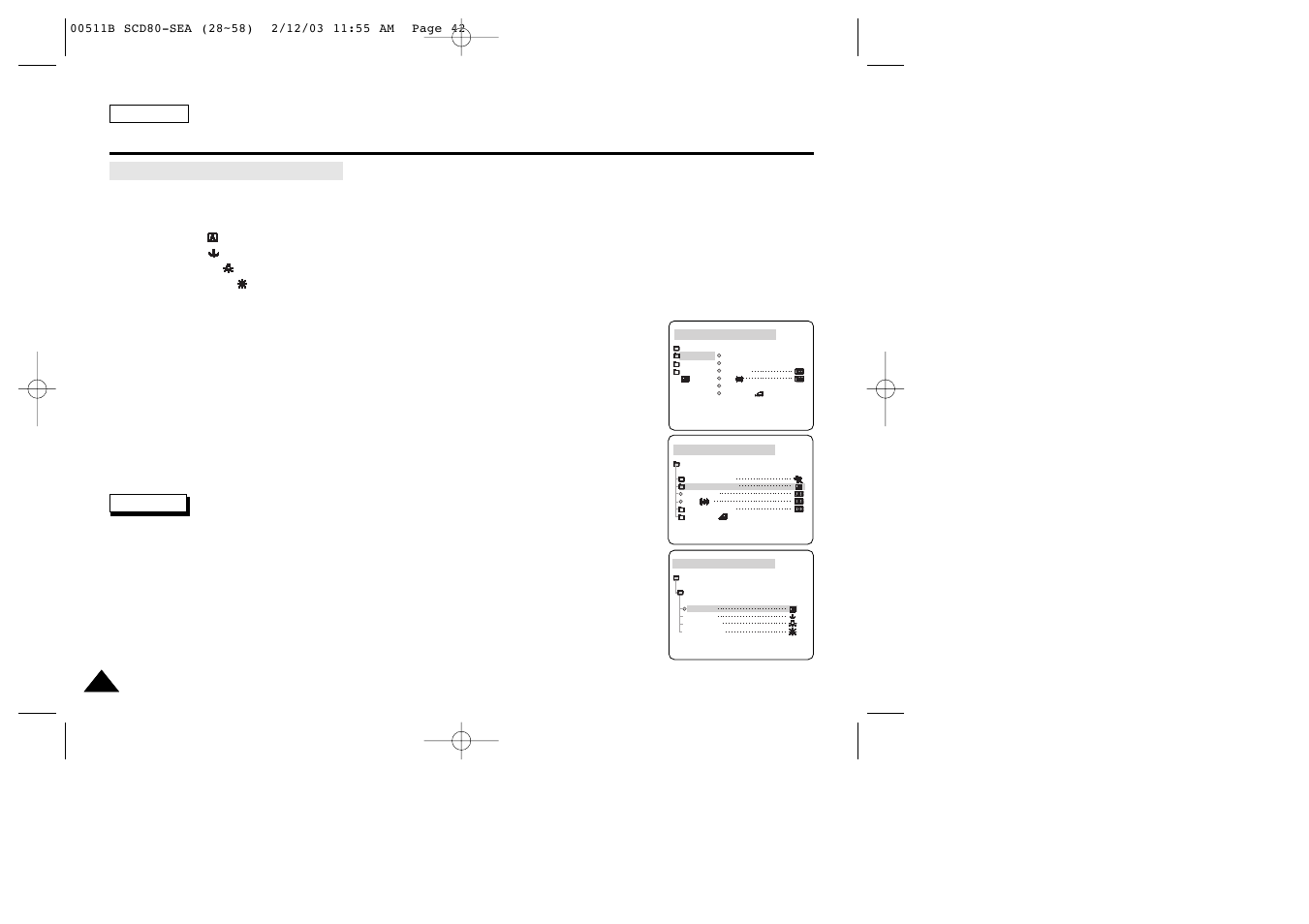 Advanced recording | Samsung SC-D80-XAA User Manual | Page 46 / 87