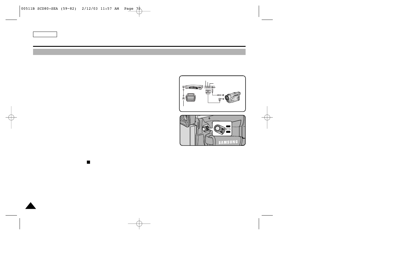 Recording in player mode | Samsung SC-D80-XAA User Manual | Page 76 / 87