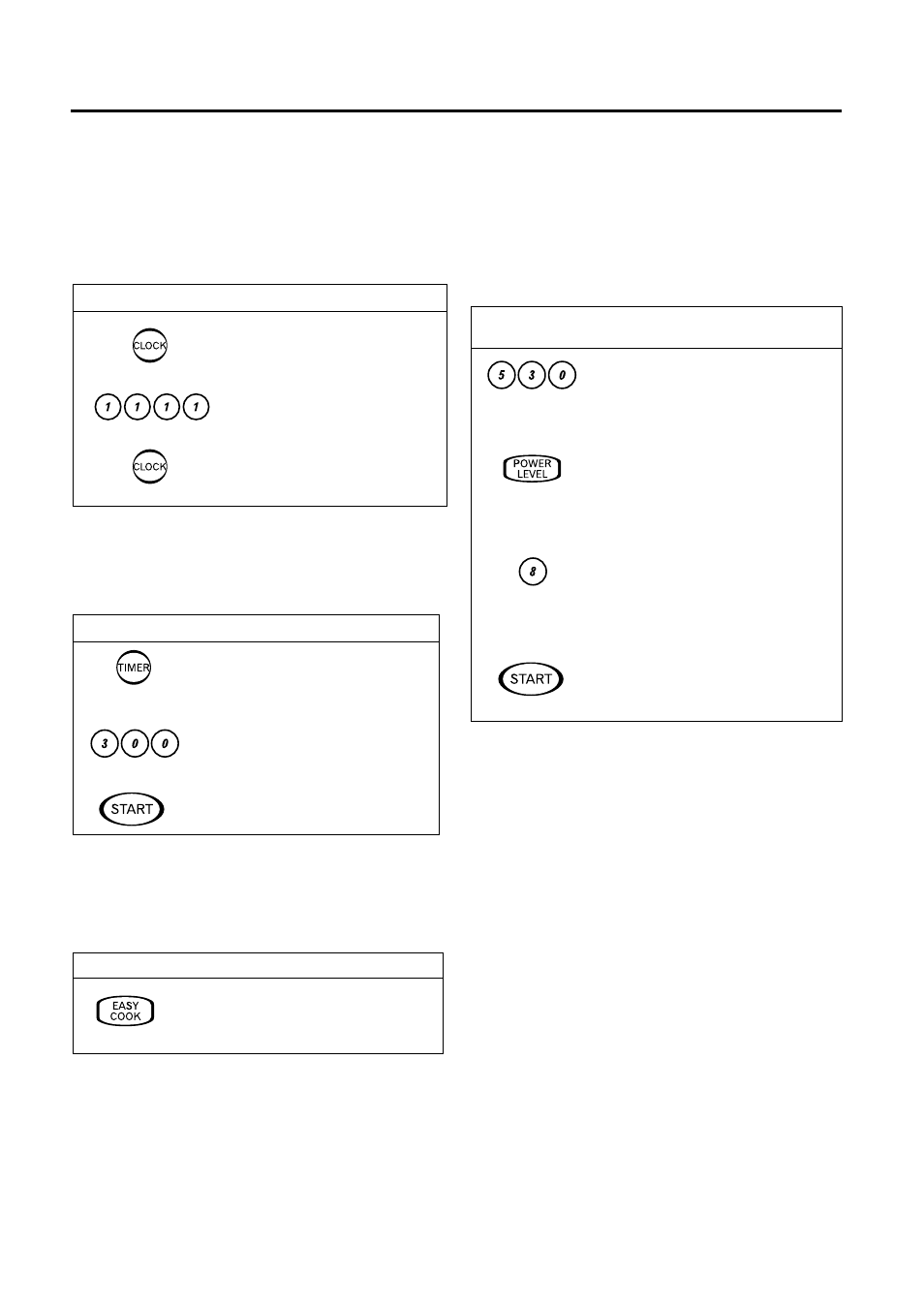 Operating instructions, Setting clock, Timer | Easy cook, Time cook | Amana ACM0720A User Manual | Page 10 / 19